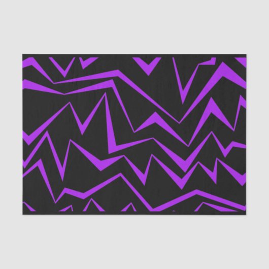 Abstract, bold, vibrant geometric zigzag pattern seidenpapier (Vorderseite)