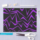 Abstract, bold, vibrant geometric zigzag pattern seidenpapier (Handwerk)