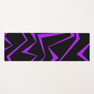 Abstract, bold, vibrant geometric zigzag pattern yogamatte