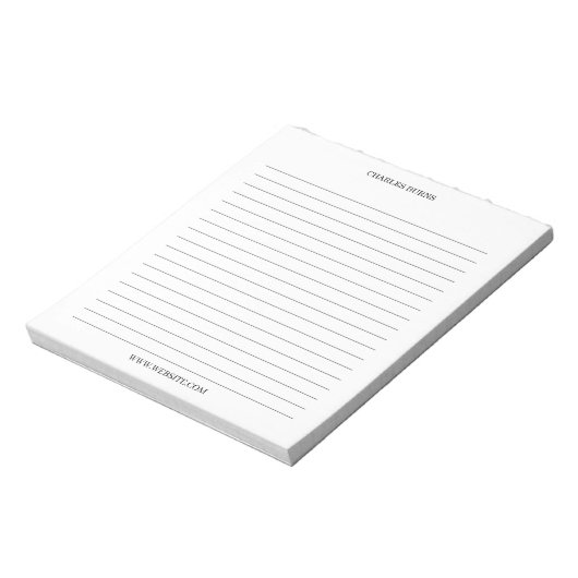 Abstract Border Personalized Name Notepad Notizblock (Rotiert)