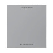 Abstract Border Personalized Name Notepad Notizblock (Vorderseite)