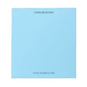 Abstract Border Personalized Name Notepad Notizblock (Vorderseite)