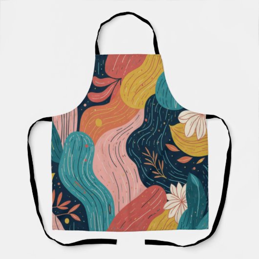 Abstract Botanical Flow Schürze (Vorderseite)