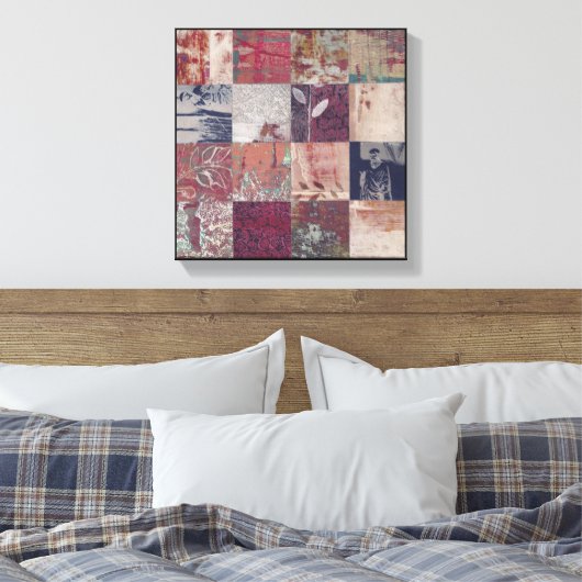 Abstract Botanical Leinwanddruck (Insitu (Schlafzimmer))