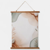 Abstract Botanicals Wandteppich Mit Holzrahmen (Vorderseite)