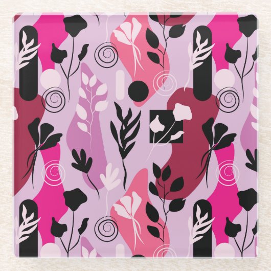 Abstract Botanics Glasuntersetzer (Vorderseite)