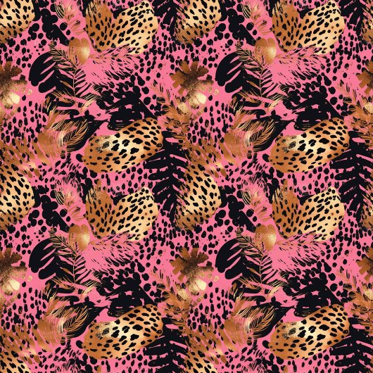 Abstract bright watercolor leopard skin throw fleecedecke