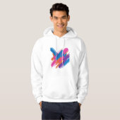 Abstract Brush Stroke Hoodie – Vibrant Artistic Sw (Vorne ganz)