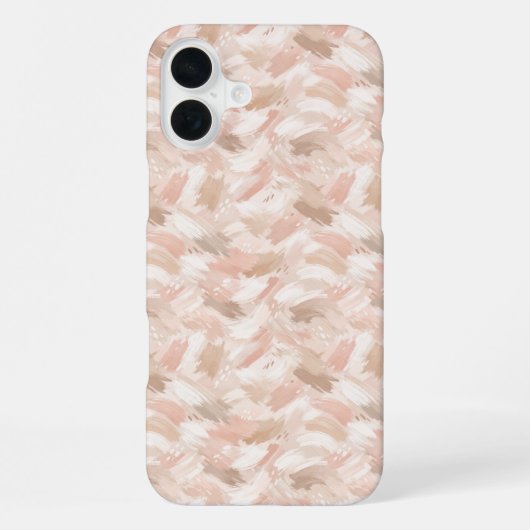 Abstract Brush Stroke Pattern iPhone Hülle (Rückseite)