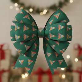 Abstract Brush Tree Satinband