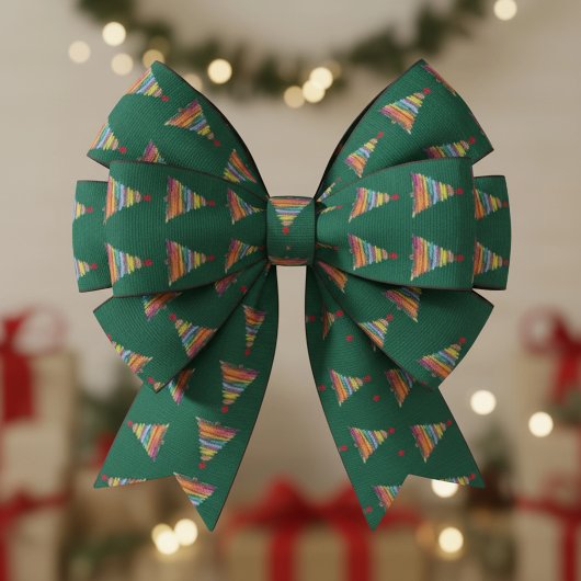 Abstract Brush Tree Satinband