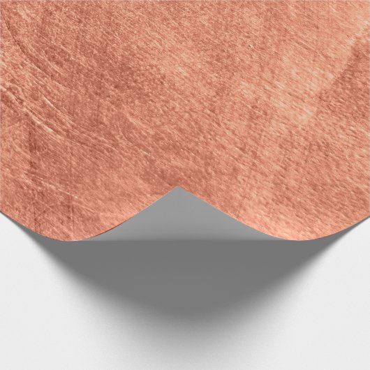 Abstract brushed copper strukturierte Metalloberfl Geschenkpapier (Ecke)