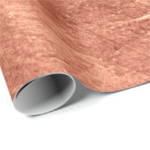 Abstract brushed copper strukturierte Metalloberfl Geschenkpapier (Rolleneckpunkt)