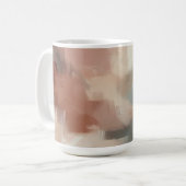 Abstract Brushstroke Ceramic Mug – Artistic Earth Kaffeetasse (Vorderseite Links)