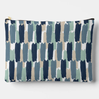 Abstract Brushstroke Stripe Coastal Spa Zubehörtasche