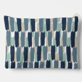 Abstract Brushstroke Stripe Coastal Spa Zubehörtasche (Rückseite)