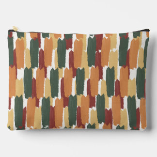 Abstract Brushstroke Stripe Mediterranean Hues Zubehörtasche