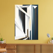 Abstract Building Leinwanddruck (Insitu (Wohnzimmer))
