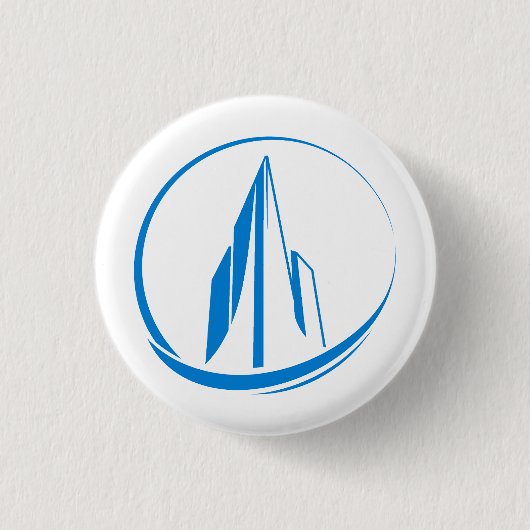 Abstract Building Peak Cityscape Circle Button (Vorderseite)