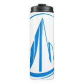 Abstract Building Peak Cityscape Circle Thermosbecher (Vorderseite)