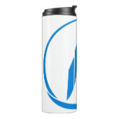 Abstract Building Peak Cityscape Circle Thermosbecher (Nach links gedreht)