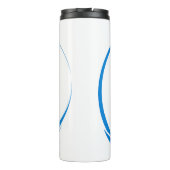 Abstract Building Peak Cityscape Circle Thermosbecher (Rückseite)