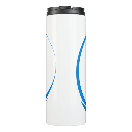 Abstract Building Peak Cityscape Circle Thermosbecher (Rückseite)