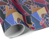 Abstract Bull Painting by Alfred Fox Geschenkpapier (Rolleneckpunkt)