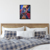 Abstract Bull Painting by Alfred Fox Leinwanddruck (Insitu (Schlafzimmer))