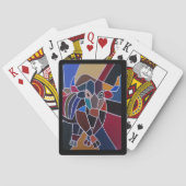 Abstract Bull Painting by Alfred Fox Spielkarten (Rückseite)