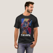 Abstract Bull Painting by Alfred Fox T-Shirt (Vorne ganz)