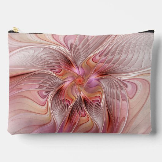 Abstract Butterfly Colorful Fantasy Fractal Art Zubehörtasche (Vorderseite)