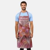 Abstract Butterfly Colorful Fantasy Fractal Name Schürze (Getragen)