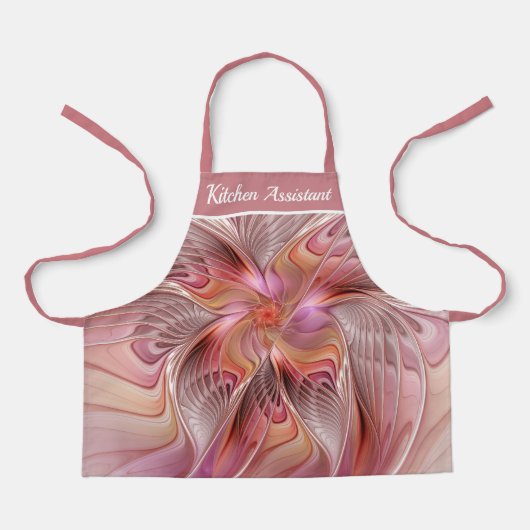 Abstract Butterfly Colorful Fantasy Fractal Text Schürze (Vorderseite)