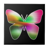 Abstract Butterfly Colorful Fliese (Vorderseite)