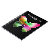 Abstract Butterfly Colorful Notizblock (Linke Seite)
