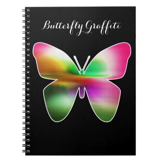 Abstract Butterfly Colorful Notizblock (Vorderseite)