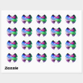 Abstract Butterfly Colorful Runder Aufkleber (Blatt)