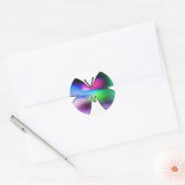 Abstract Butterfly Colorful Runder Aufkleber (Umschlag)