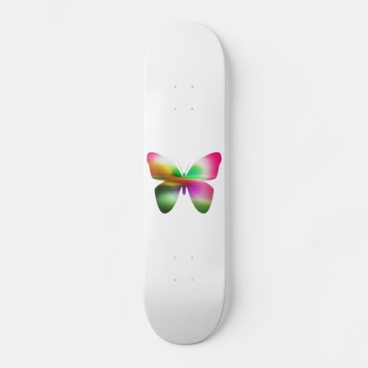 Abstract Butterfly Colorful Skateboard (Vorderseite)