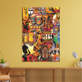 Abstract Canvas Wall Art – Modern Gallery Home Déc Leinwanddruck (Insitu (Wohnzimmer))