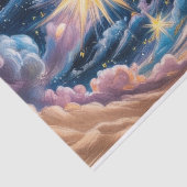 Abstract Celestial Stars and Clouds  Seidenpapier (Ausschnitt)