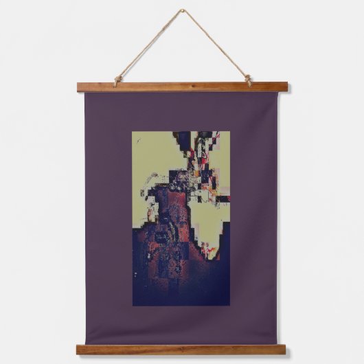 abstract cell wandteppich mit holzrahmen (Vorderseite)