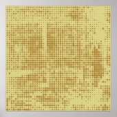 Abstract chaotic halfton. Texture of dots. Futuris Poster (Vorne)