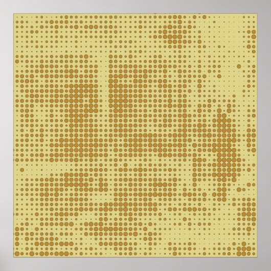 Abstract chaotic halfton. Texture of dots. Futuris Poster (Vorne)