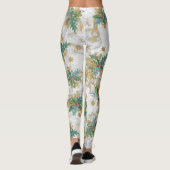 Abstract Christmas Art Leggings (Rückseite)