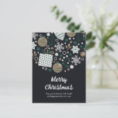 Abstract Christmas  Feiertagspostkarte (Stehend Vorderseite)