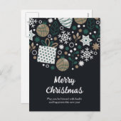 Abstract Christmas  Feiertagspostkarte (Vorne/Hinten)