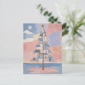 Abstract Christmas Geometry Feiertagspostkarte (Stehend Vorderseite)