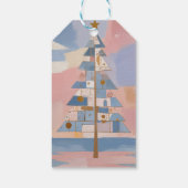 Abstract Christmas Geometry Geschenkanhänger (Rückseite)